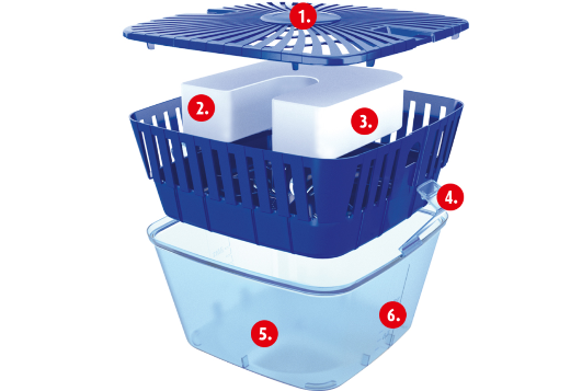 поглотитель влаги в разрезе